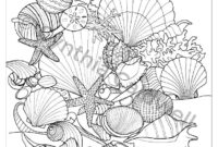 coloring pages seashells