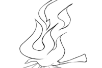 campfire coloring page campfire coloring page