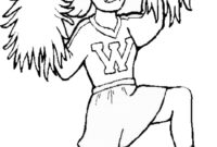 cheerleading color pages cheerleading color pages