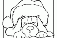 christmas puppy coloring