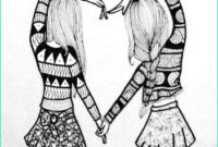 dessin a colorier facile bff