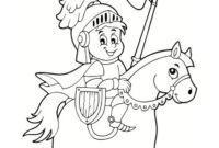 coloriage chevalier a imprimer