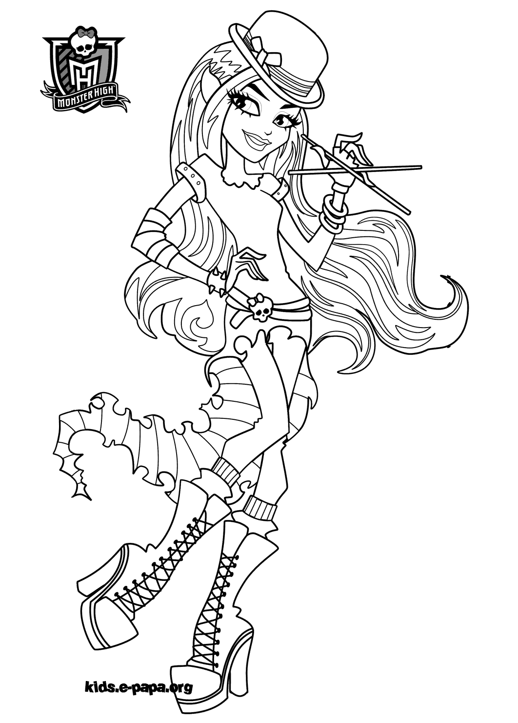 Coloriage Monster High #24916 (Films d'animation) – Dessin à colorier