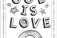 god 039 s love coloring page