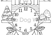 cuckoo clock coloring page cuckoo clock coloring page