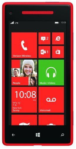 HTC 8X 4G Windows Phone, Red (Verizon Wireless) by HTC, http://www