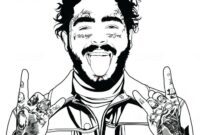 post malone coloring pages post malone coloring pages