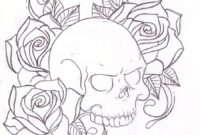 rose skull coloring pages rose skull coloring pages
