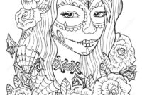 day of the dead coloring pages for adults day of the dead coloring pages for adults
