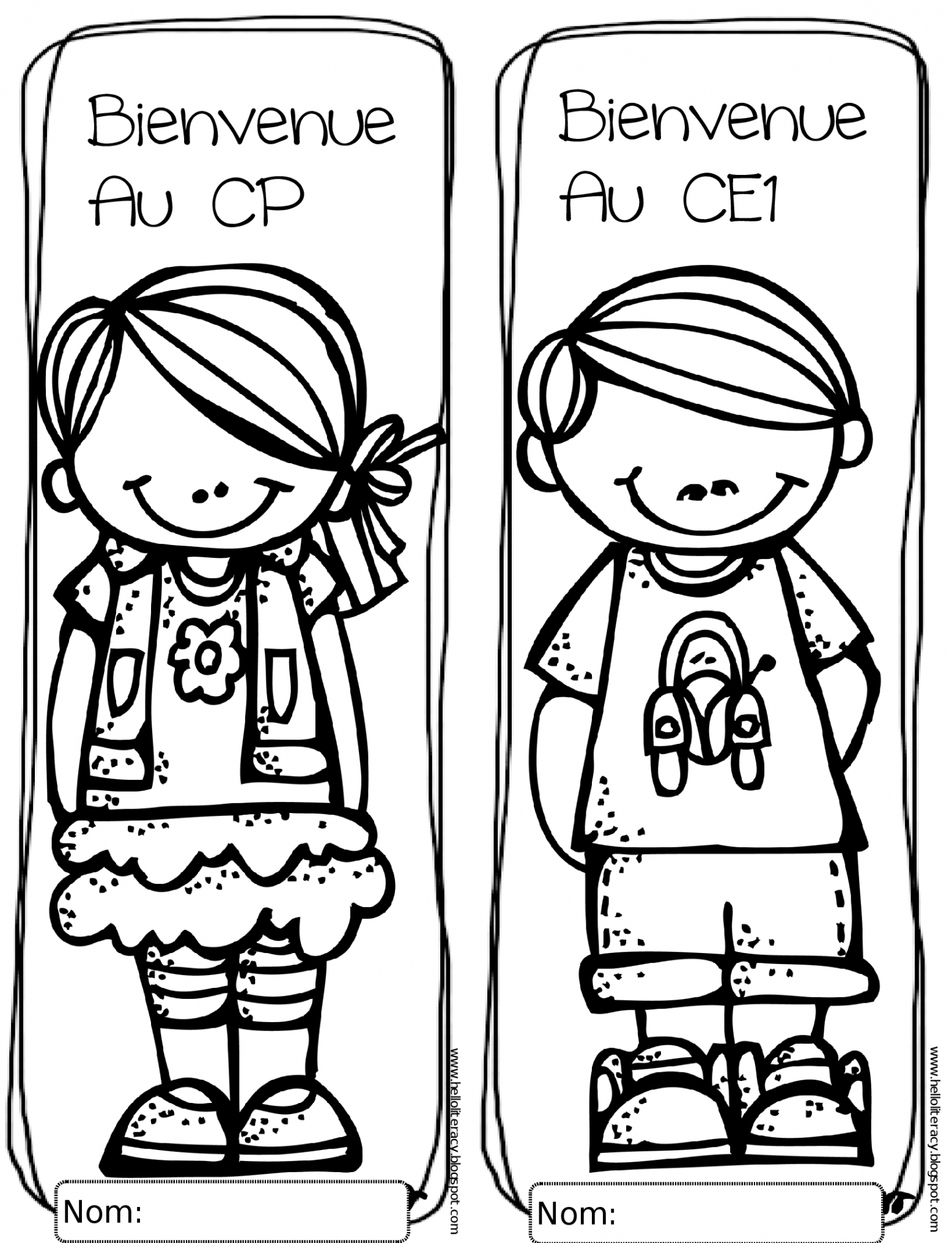 Coloriage rentrée des classes cp - tout degorgement