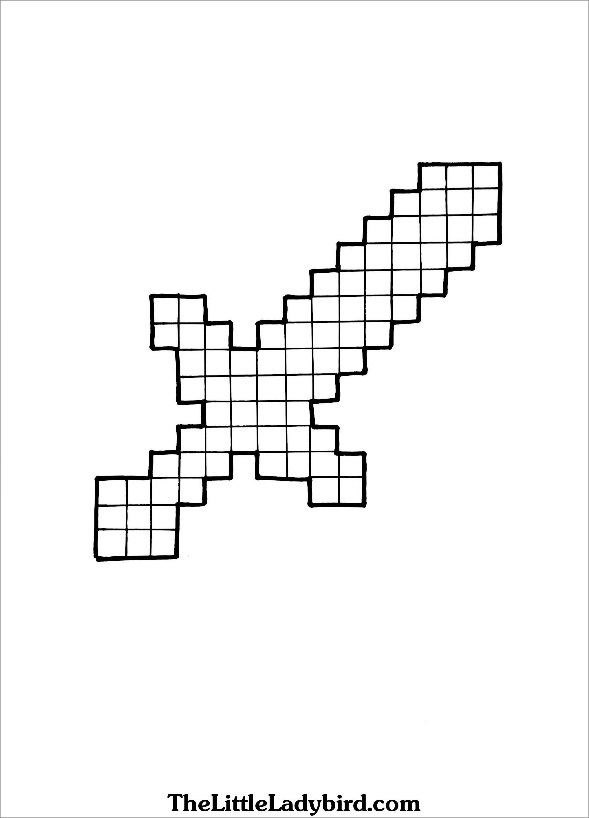 Free Printable Minecraft Coloring Pages Sword