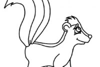 skunk coloring skunk coloring