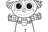 free scarecrow coloring pages free scarecrow coloring pages