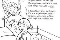 guardian angel coloring page guardian angel coloring page