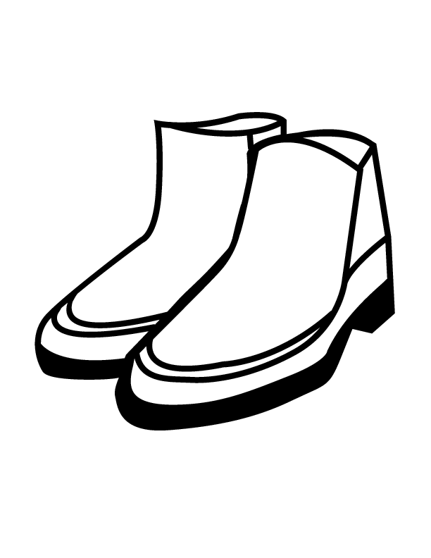 Coloring Pages Of Shoes - Coloring Home
