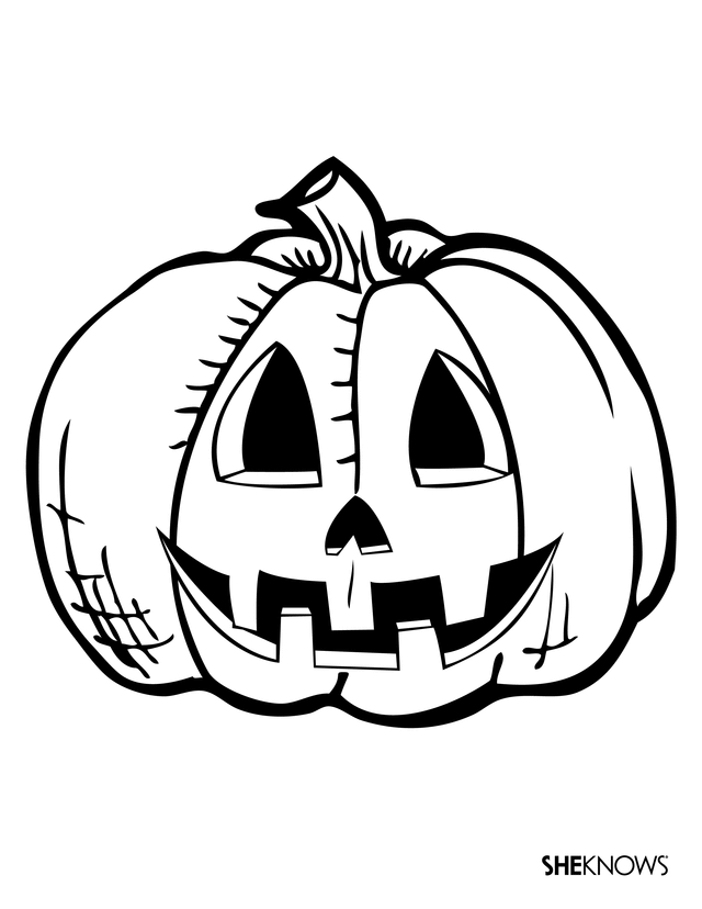 Simple Jack O Lantern - Coloring Home