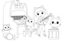 gabby 039 s dollhouse dj catnip coloring pages