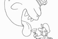 coloriage de fantame de luigi mansion3