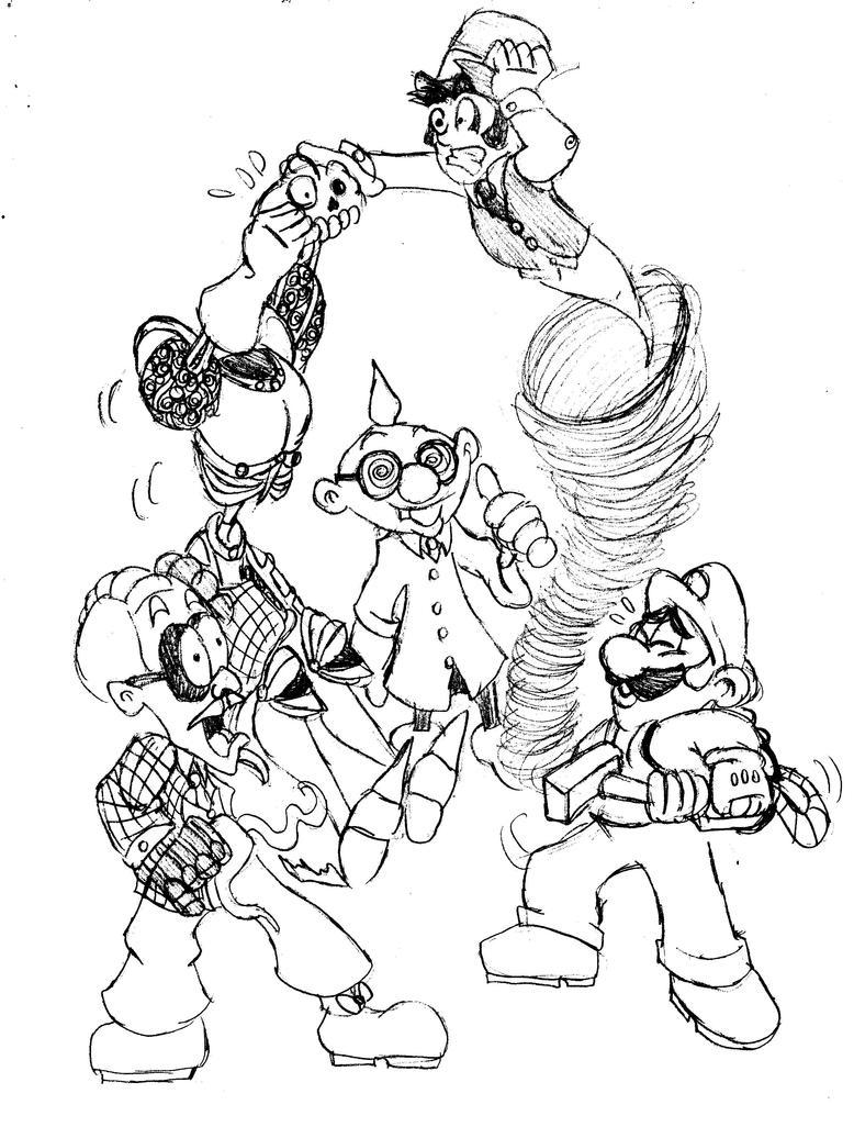 Luigis Mansion Dark Moon Coloring Pages Coloring Pages