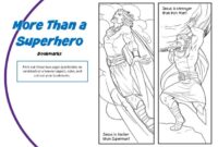 jesus is my superhero coloring page jesus is my superhero coloring page