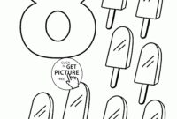 number 8 coloring page number 8 coloring page