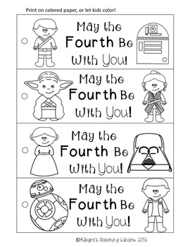May the Fourth Be With You Bookmarks by Learning with Allegra | TpT