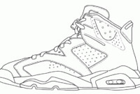 jordan shoe coloring pages