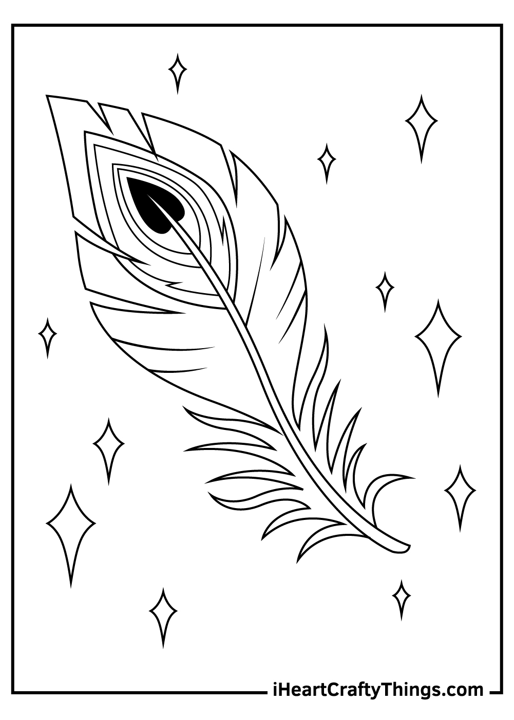 √ Feather Coloring Pages - Coloring Page Adult Older Children Bohemian
