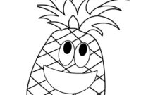 pineapple coloring page pineapple coloring page