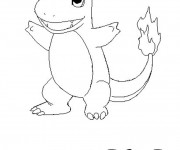 Coloriage Pokémon Salameche dessin gratuit à imprimer