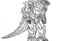 mega godzilla coloring page mega godzilla coloring page