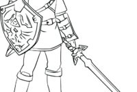 zelda breath of the wild da colorare