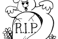 scary halloween colouring pages