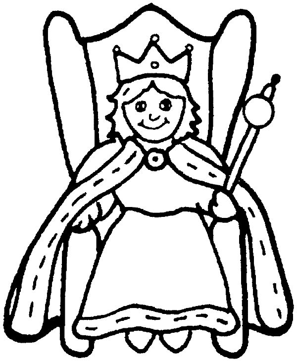 Queen Coloring Pages | Free download on ClipArtMag