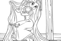 rapunzel color page rapunzel color page