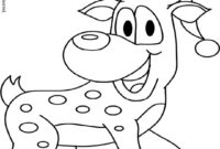 reindeer picture to color reindeer picture to color