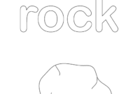 rock coloring sheet