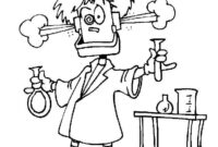 scientist coloring sheet scientist coloring sheet
