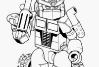 printable optimus prime coloring page