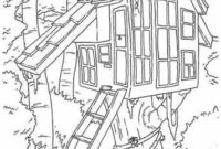 tree house coloring page