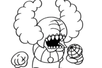 friday night funkin coloring pages tricky