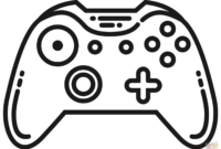 xbox controller coloring page xbox controller coloring page