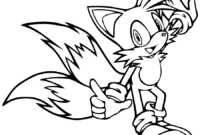 tails from sonic coloring page tails from sonic coloring page
