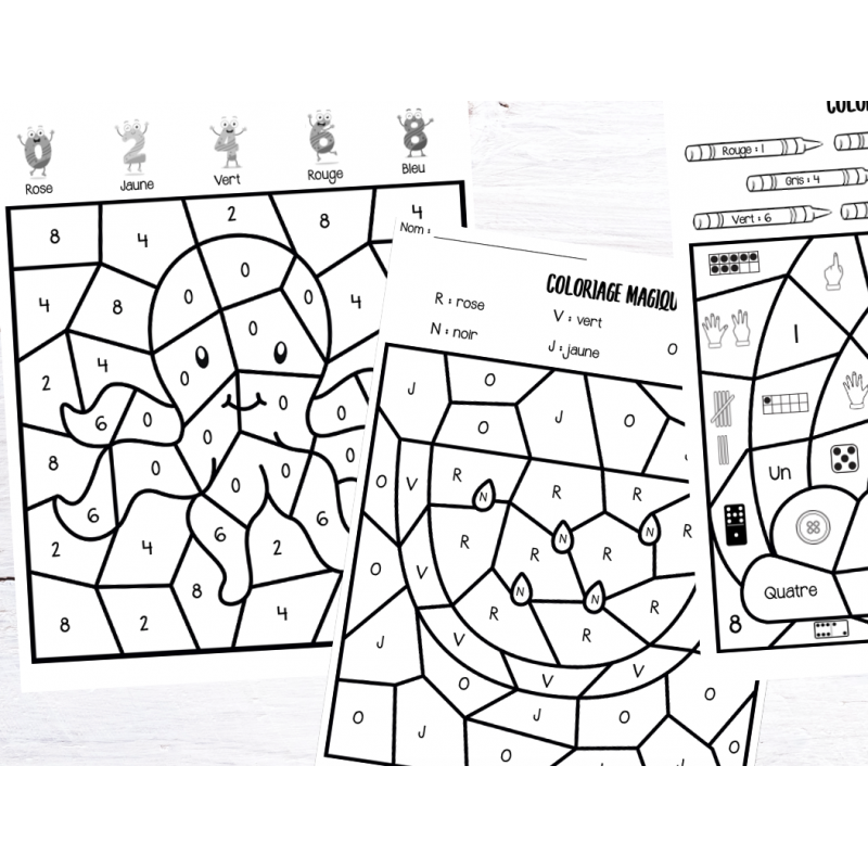 Coloriages magiques