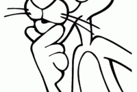 pink panther coloring page