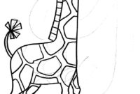 g for giraffe coloring page g for giraffe coloring page