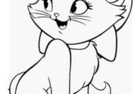 princess cat coloring pages