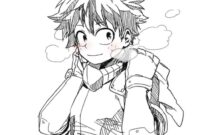 coloriage midoria coloriage midoria