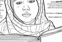 malala coloring page malala coloring page