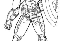 captain america color pages captain america color pages